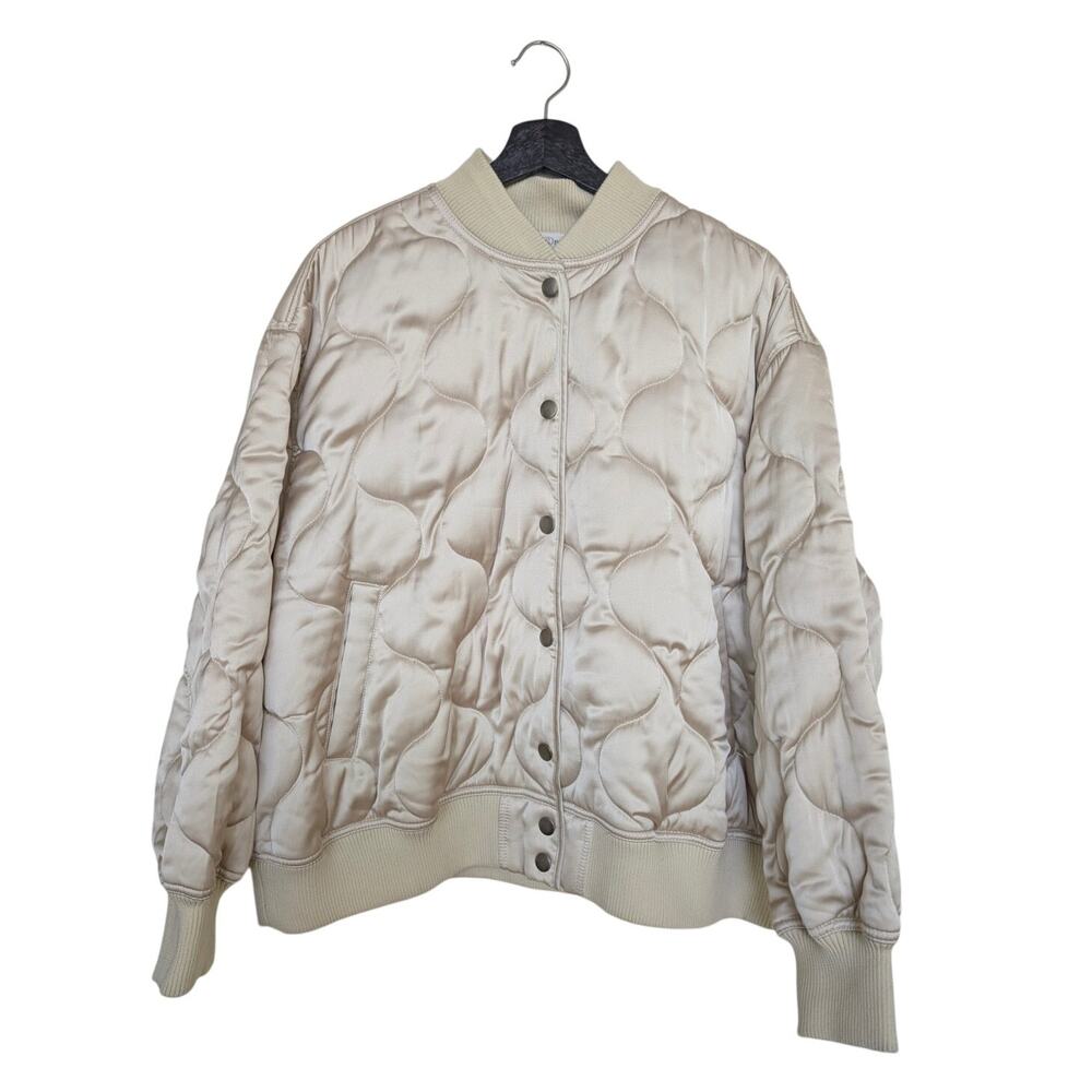 Treasure‎ & Bond Oversized Quilted Satin Bomber M